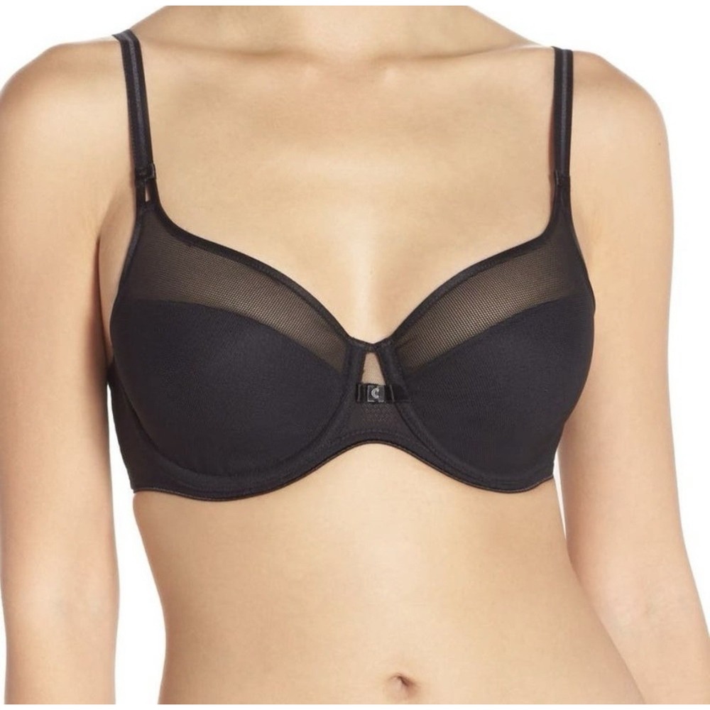 Chantelle Aeria Lightweight Spacer Bra Black 34B Convertible Underwire